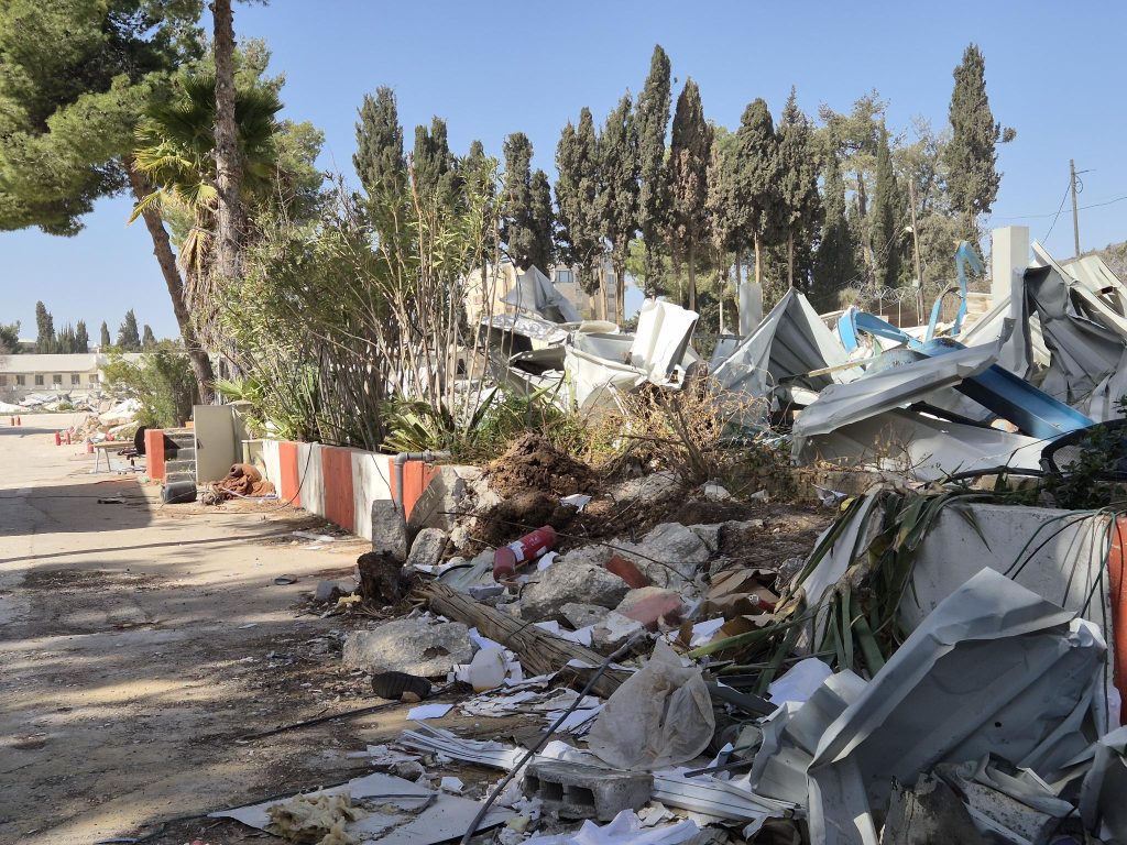 Zerstörte UNRWA-Gebäude in Ost-Jerusalem